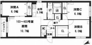 グランメール セレストの間取り画像