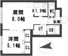 グランメールAUBEの間取り画像