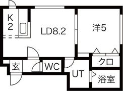 キャステル南郷の間取り画像