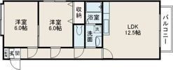 ビッグバーンズマンション北郷III C棟の間取り画像