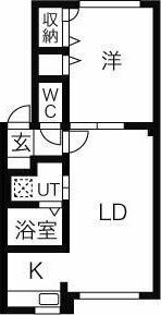 エスポワール Bの間取り画像