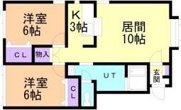 エステート住吉の間取り画像