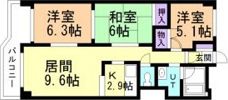 ビラ・サンライト第1の間取り画像