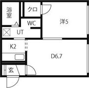 ブランノワール桑園の間取り画像