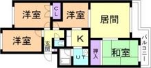 ベルマージュ522の間取り画像