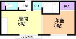 ローヤルハイツN222の間取り画像