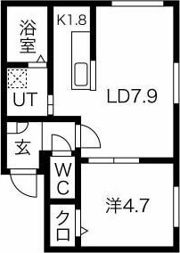PRIME COURT麻生駅前の間取り画像