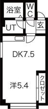 カリス南郷の間取り画像
