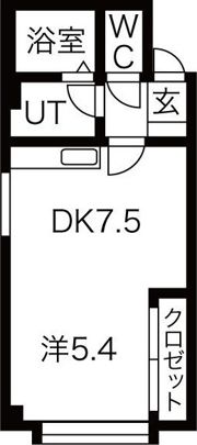 カリス南郷の間取り画像