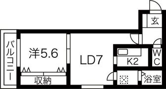 クオーレ円山の間取り画像