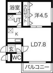 コムズ白石IIの間取り画像