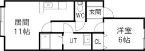 S.Uハイツの間取り画像