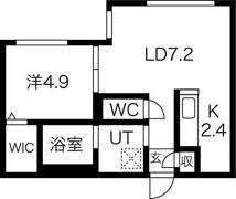Fran北6条の間取り画像