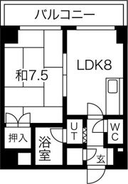 ドミ17公園通りの間取り画像