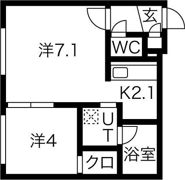 WIND HILLS 南郷（ウィンドヒルズ）の間取り画像