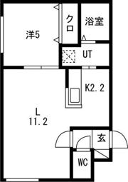 CREA NORTH15Aの間取り画像