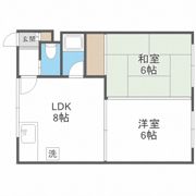 啓成ハイツの間取り画像