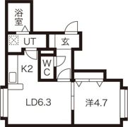 クラージュ24の間取り画像