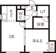 リーフコートN16の間取り画像