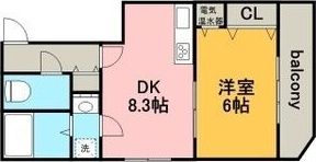 タイムズコート南8条壱番館の間取り画像