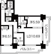 パシフィックタワー札幌の間取り画像