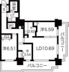 パシフィックタワー札幌の間取り画像