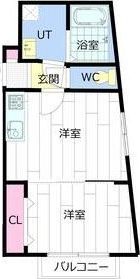 カハラコート4thの間取り画像