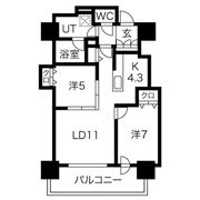 ザ・タワーズフロンティア札幌の間取り画像