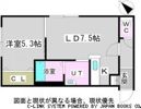リベラルコート菊水の間取り画像
