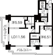 パシフィックタワー札幌の間取り画像
