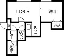 ブランノワール白石駅前の間取り画像