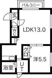 グランメール麻生の間取り画像