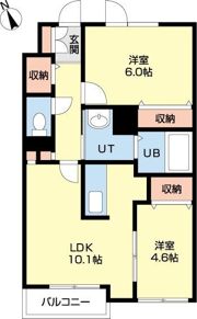 リッチパレス北野の間取り画像