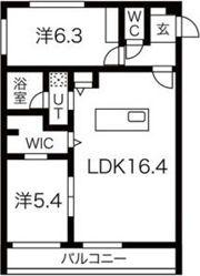 ciliegio円山（シリエージョ円山）の間取り画像