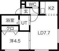 リーフコート平岸の間取り画像