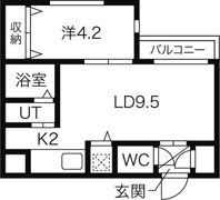 ヌーヴェルコート白石の間取り画像