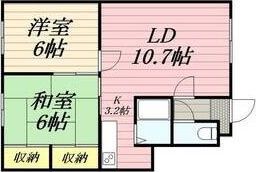 ハイツ林の間取り画像