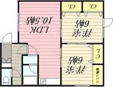 ゆうゆう荘ハルニレの間取り画像