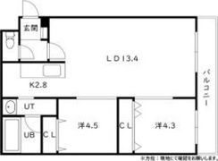 アウリィ平岸の間取り画像