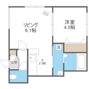 ヴィラメゾン菊水6条の間取り画像