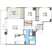 ヴィルヌーブ円山表参道の間取り画像