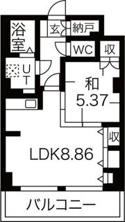 レジデンスカープ札幌の間取り画像