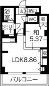 レジデンスカープ札幌の間取り画像