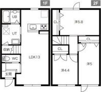 レトア福住Iの間取り画像