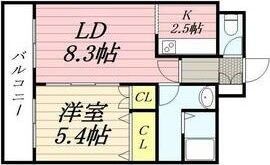 エルムハイツNISHIDEの間取り画像