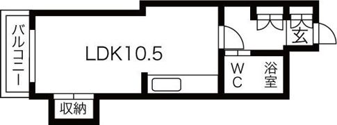 ライオンズマンション第2大通の間取り画像
