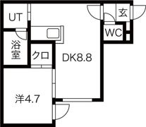 アムール大通東の間取り画像