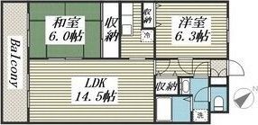 サンハイツ丸果の間取り画像