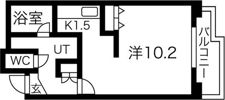 ポレール北大館の間取り画像