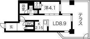 S-RESIDENCE近代美術館前の間取り画像